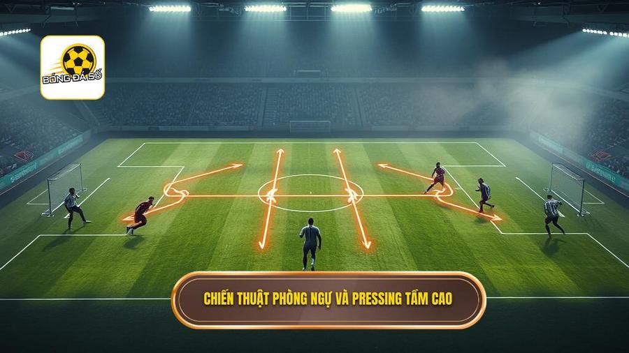 3. Chiến thuật phòng ngự và pressing tầm cao