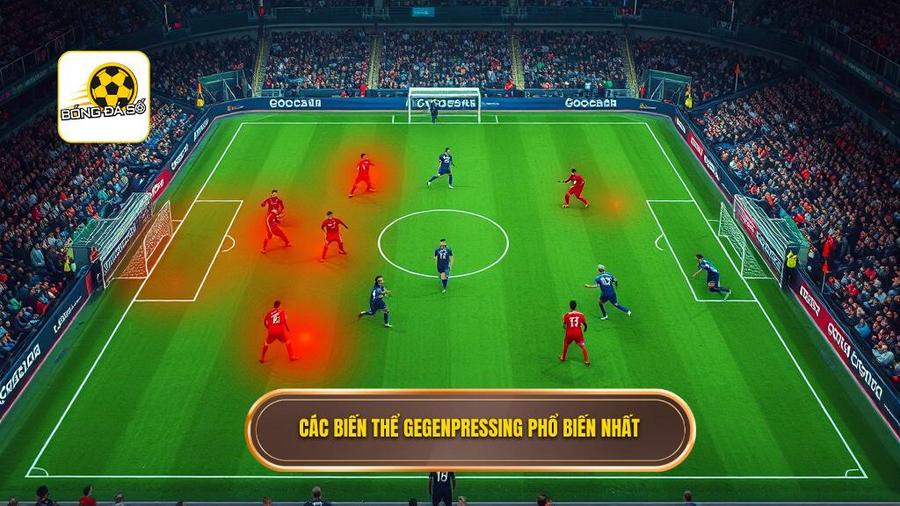Các biến thể phổ biến của chiến thuật Gegenpressing