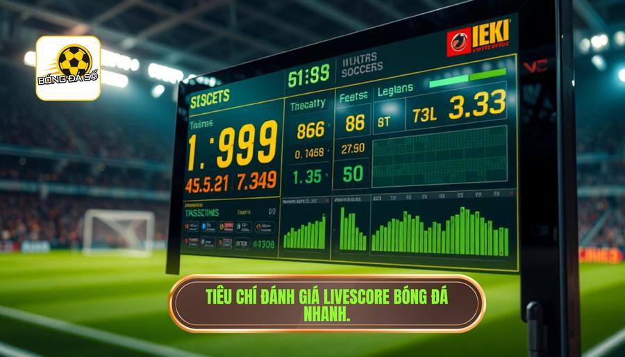 Tiêu chí đánh giá livescore bóng đá nhanh