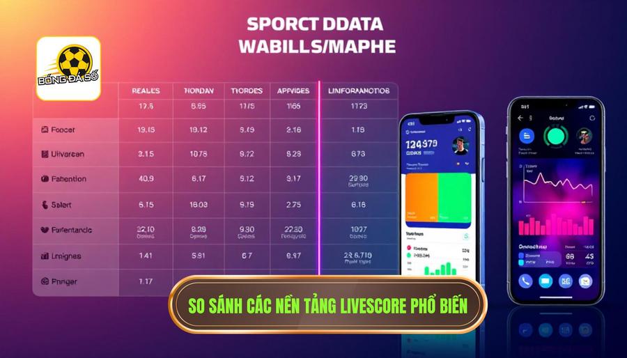 So sánh các nền tảng Livescore phổ biến
